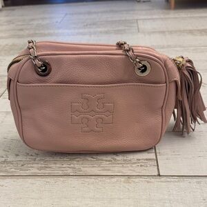 Tory Burch Blush Leather Crossbody Bag